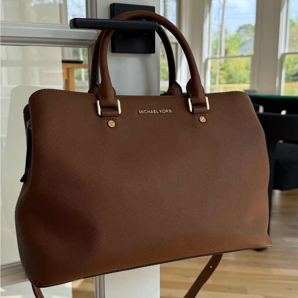 Michael Kors Brown Leather Handbag